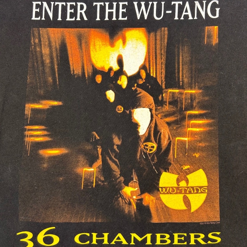 Wu-Tang Enter The Wu-Tang 36 Chambers T-Shirt Mens Medium Black Graphic Official